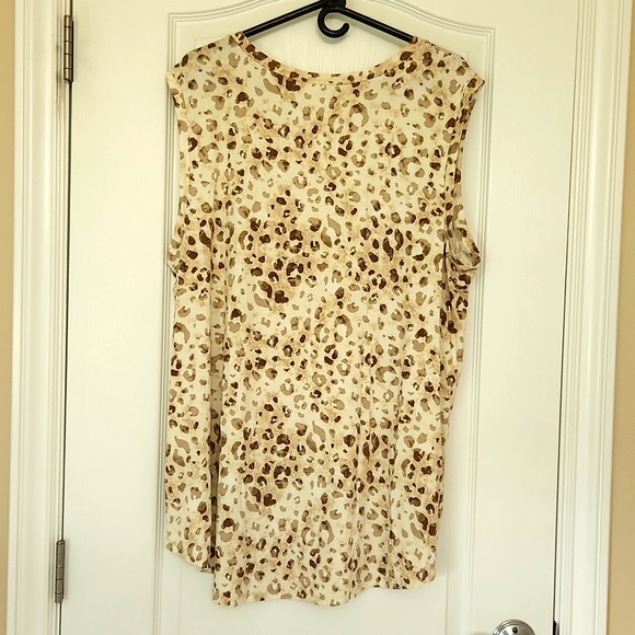 NWT leopard print Lularoe Cocoa tank, sz 3X - Picture 2 of 8